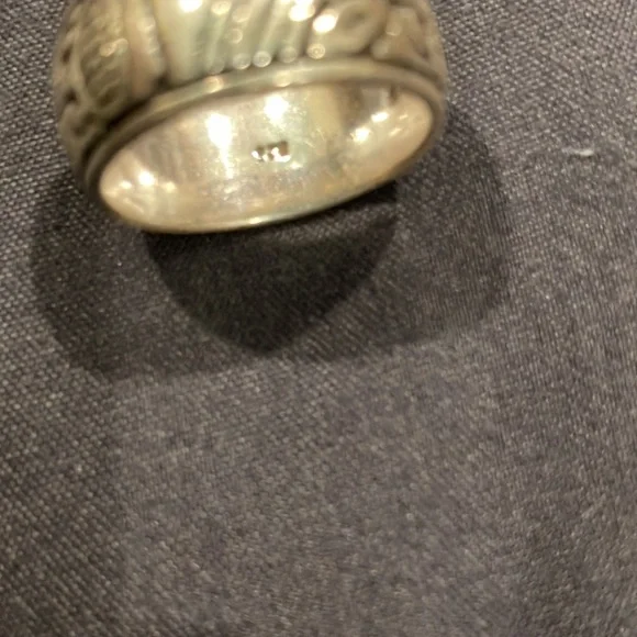 Sterling Tiki Ring